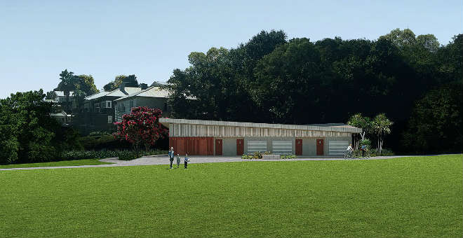 Grey Lynn Park - new changing rooms & toilet block