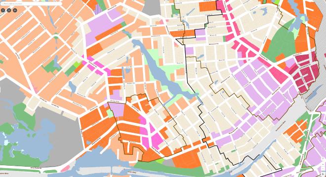 Plan Change 120 flood zone map for Grey Lynn