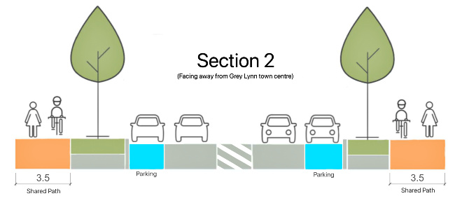 Section 2 - Surrey Crescent road upgrade.